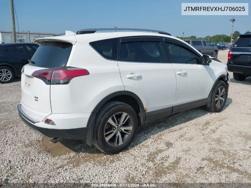 2017 Toyota Rav4 Xle VIN: JTMRFREVXHJ706025 Lot: 39856406