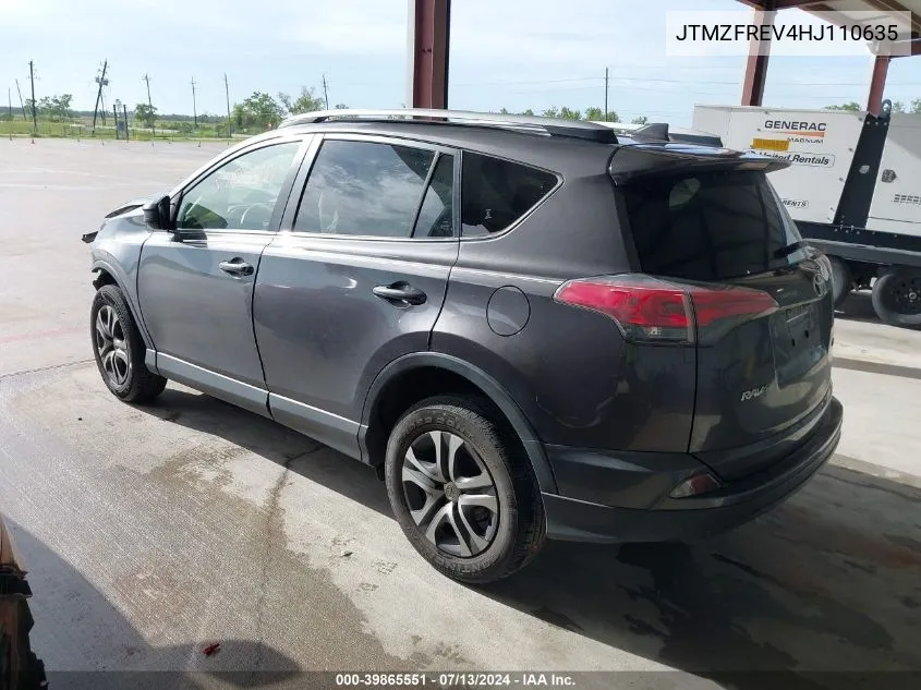 JTMZFREV4HJ110635 2017 Toyota Rav4 Le