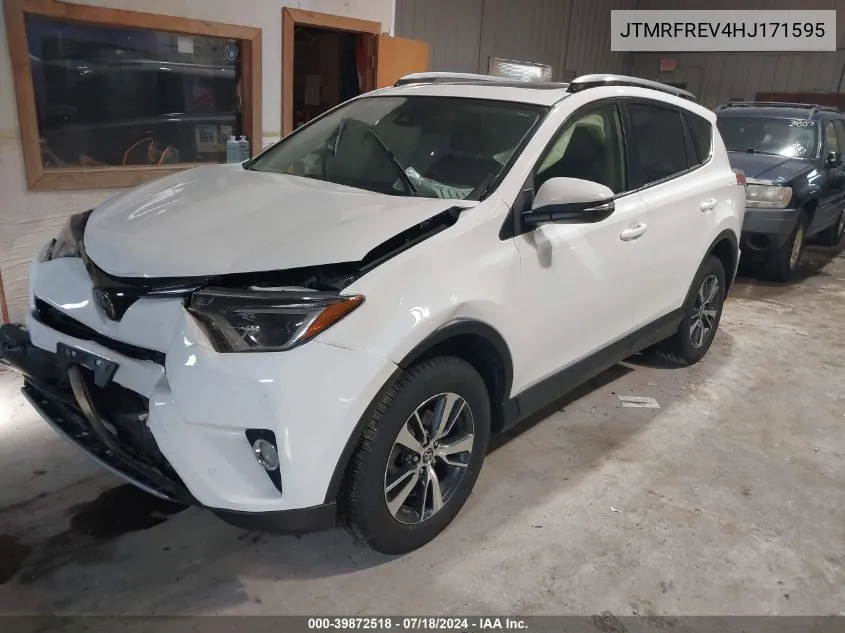 2017 Toyota Rav4 Xle VIN: JTMRFREV4HJ171595 Lot: 39872518