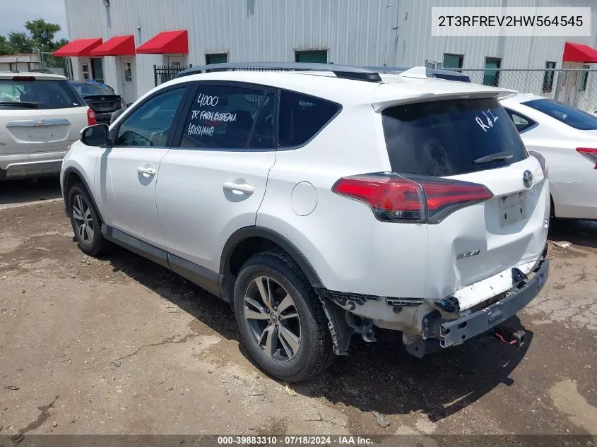 2T3RFREV2HW564545 2017 Toyota Rav4 Xle