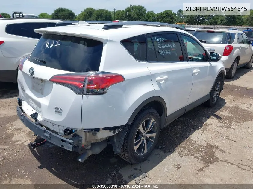 2017 Toyota Rav4 Xle VIN: 2T3RFREV2HW564545 Lot: 39883310