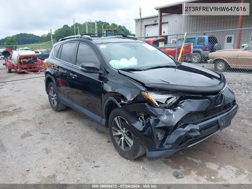 2017 Toyota Rav4 Xle VIN: 2T3RFREV9HW647616 Lot: 39908472