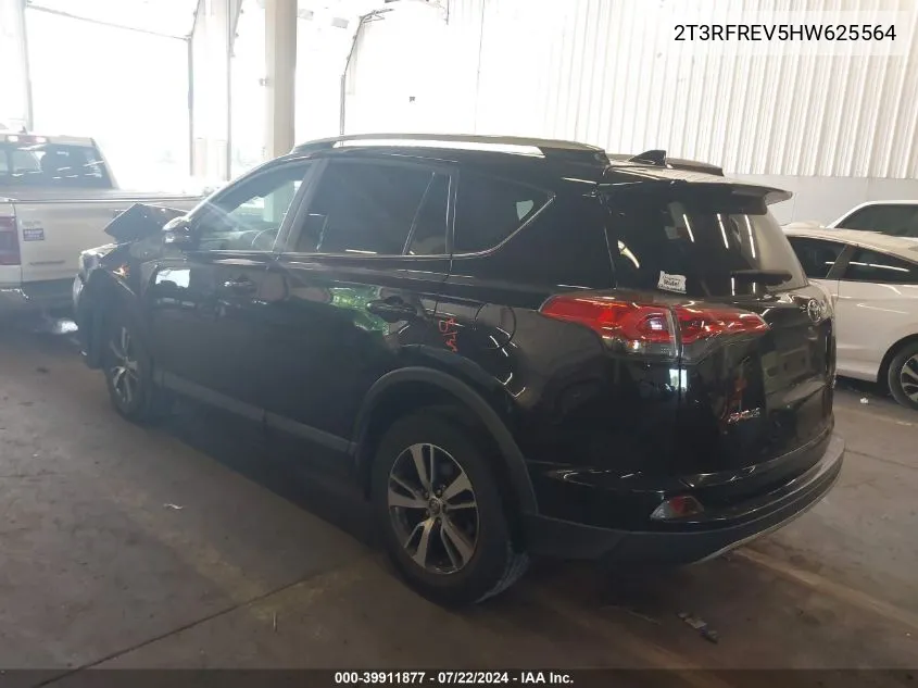 2017 Toyota Rav4 Xle VIN: 2T3RFREV5HW625564 Lot: 39911877