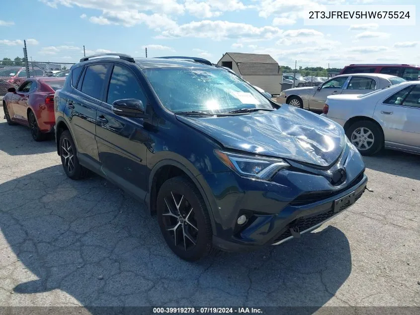 2017 Toyota Rav4 Se VIN: 2T3JFREV5HW675524 Lot: 39919278