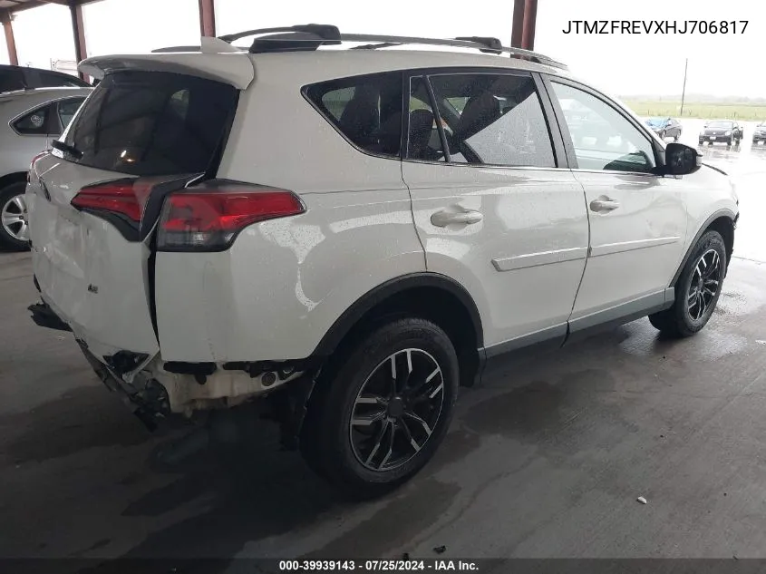 2017 Toyota Rav4 Le VIN: JTMZFREVXHJ706817 Lot: 39939143