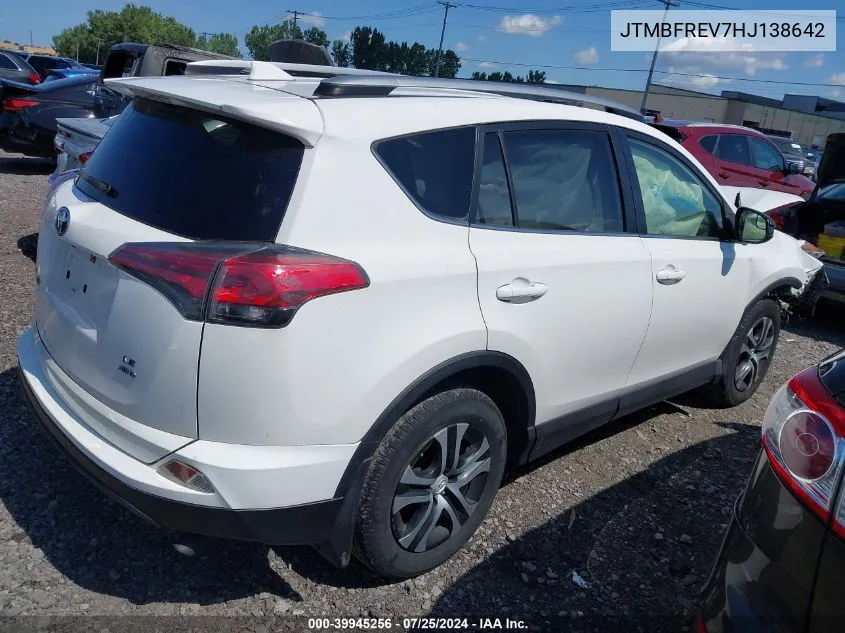 JTMBFREV7HJ138642 2017 Toyota Rav4 Le