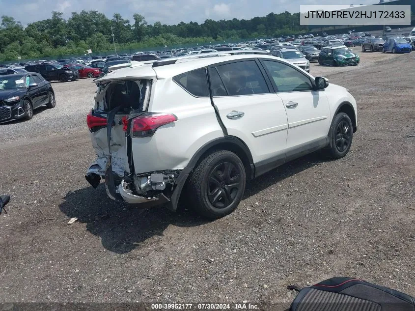 2017 Toyota Rav4 Limited VIN: JTMDFREV2HJ172433 Lot: 39952177