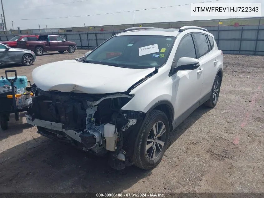 JTMWFREV1HJ722343 2017 Toyota Rav4 Xle