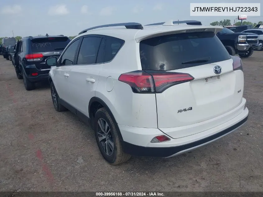 JTMWFREV1HJ722343 2017 Toyota Rav4 Xle