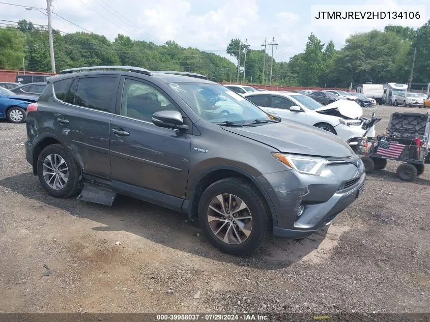 2017 Toyota Rav4 Hybrid Xle VIN: JTMRJREV2HD134106 Lot: 39958037