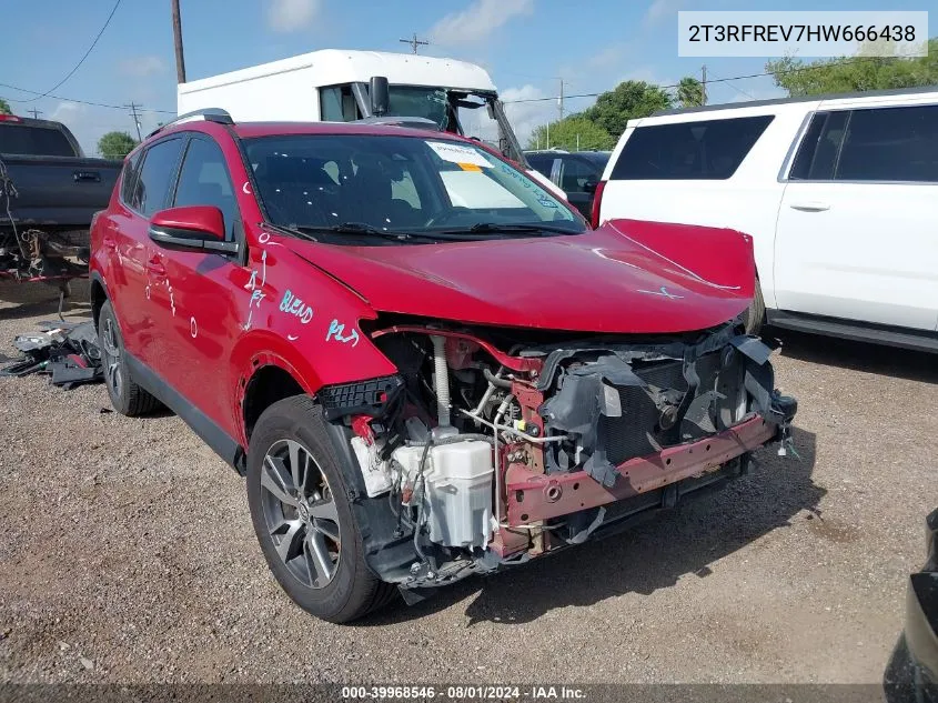 2017 Toyota Rav4 Xle VIN: 2T3RFREV7HW666438 Lot: 39968546