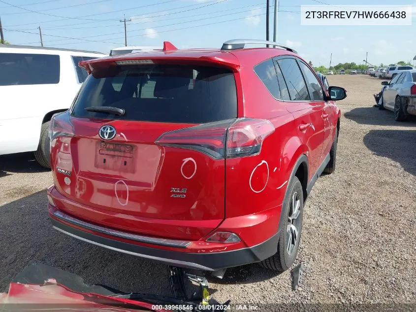 2017 Toyota Rav4 Xle VIN: 2T3RFREV7HW666438 Lot: 39968546