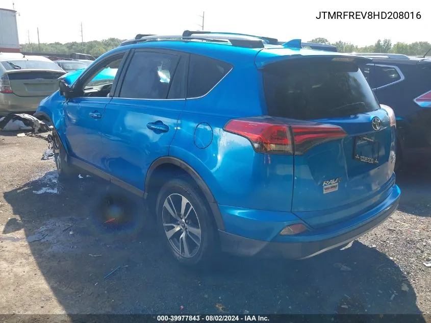 2017 Toyota Rav4 Xle VIN: JTMRFREV8HD208016 Lot: 39977843