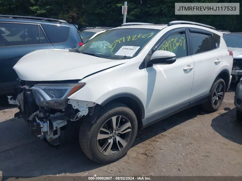 JTMRFREV9HJ117533 2017 Toyota Rav4 Xle