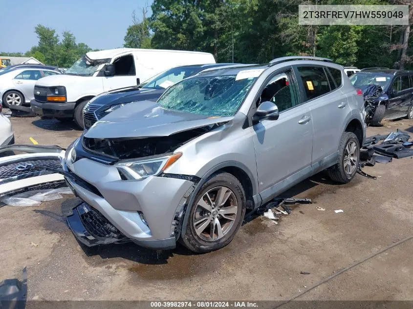 2017 Toyota Rav4 Xle VIN: 2T3RFREV7HW559048 Lot: 39982974