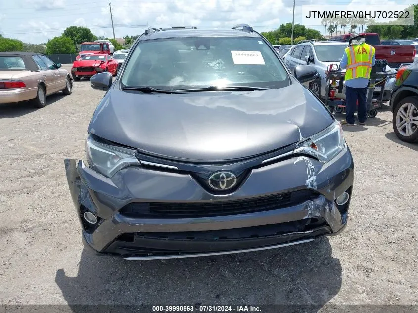 2017 Toyota Rav4 Xle VIN: JTMWFREV0HJ702522 Lot: 39990863