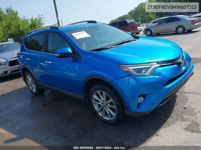 2T3DFREV0HW607063 2017 Toyota Rav4 Limited