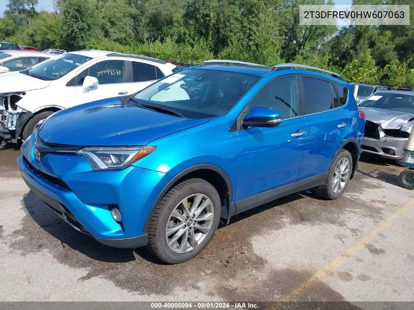 2T3DFREV0HW607063 2017 Toyota Rav4 Limited