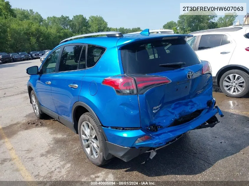 2T3DFREV0HW607063 2017 Toyota Rav4 Limited