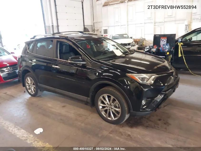 2T3DFREV8HW552894 2017 Toyota Rav4 Limited