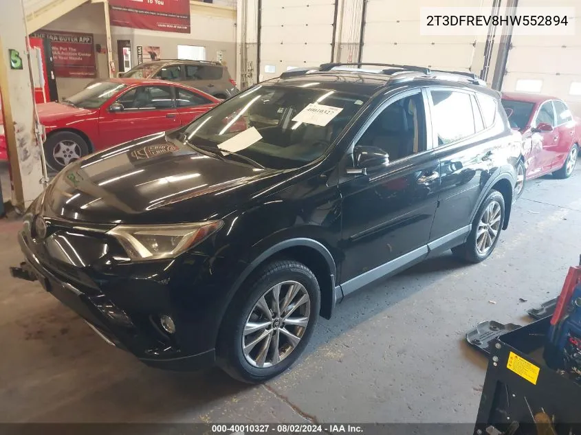 2T3DFREV8HW552894 2017 Toyota Rav4 Limited