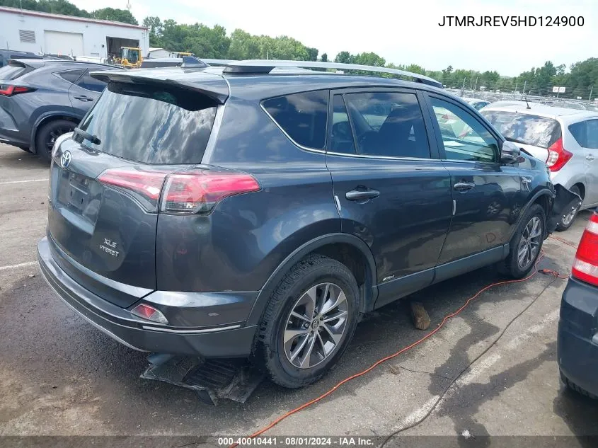 JTMRJREV5HD124900 2017 Toyota Rav4 Hybrid Xle