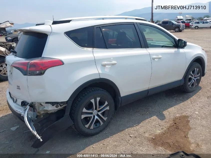 2017 Toyota Rav4 Le VIN: JTMBFREV0HJ713910 Lot: 40011413