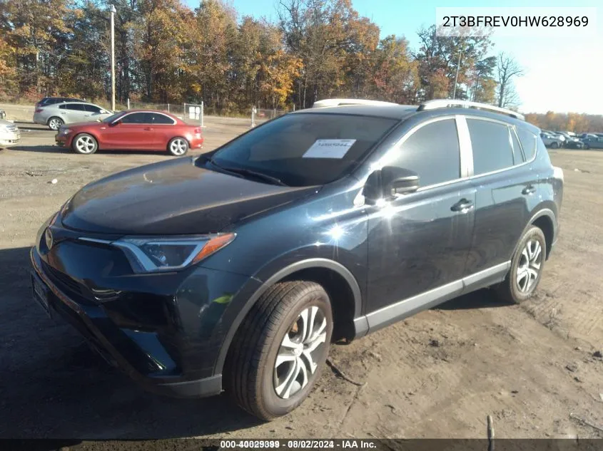 2017 Toyota Rav4 Le VIN: 2T3BFREV0HW628969 Lot: 40029399