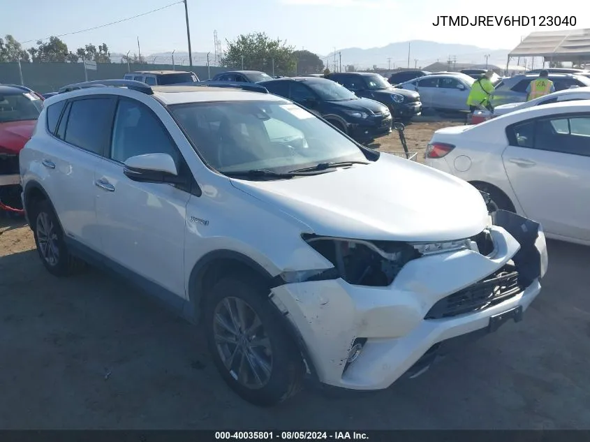 JTMDJREV6HD123040 2017 Toyota Rav4 Hybrid Limited