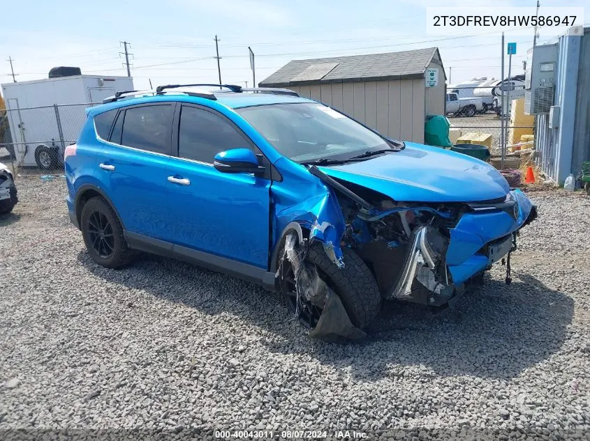 2T3DFREV8HW586947 2017 Toyota Rav4 Limited