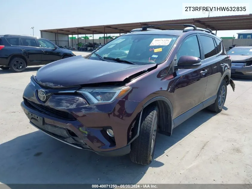 2T3RFREV1HW632835 2017 Toyota Rav4 Xle