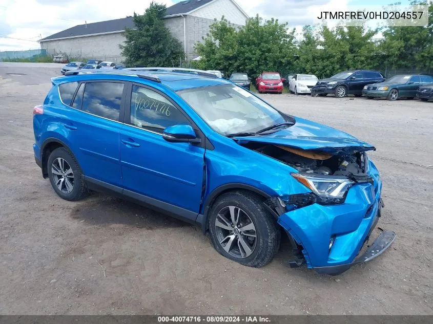 2017 Toyota Rav4 Xle VIN: JTMRFREV0HD204557 Lot: 40074716