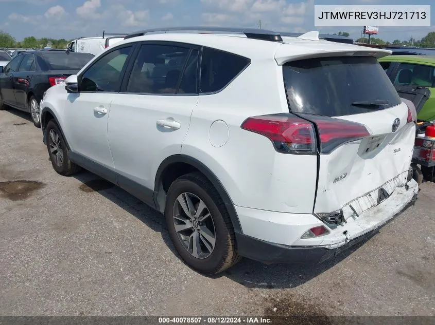 2017 Toyota Rav4 Xle VIN: JTMWFREV3HJ721713 Lot: 40078507