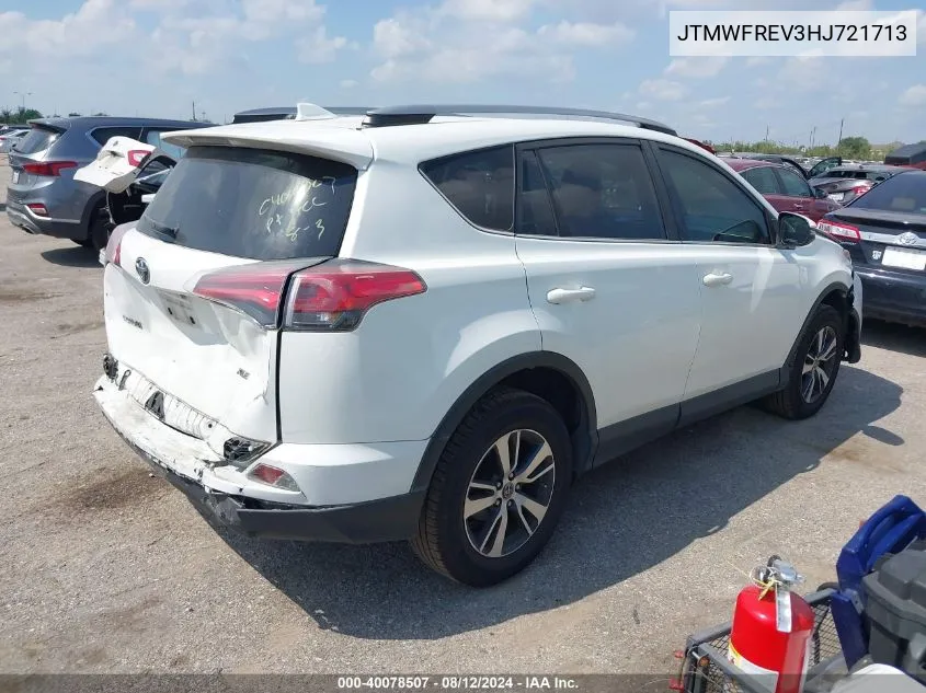 JTMWFREV3HJ721713 2017 Toyota Rav4 Xle