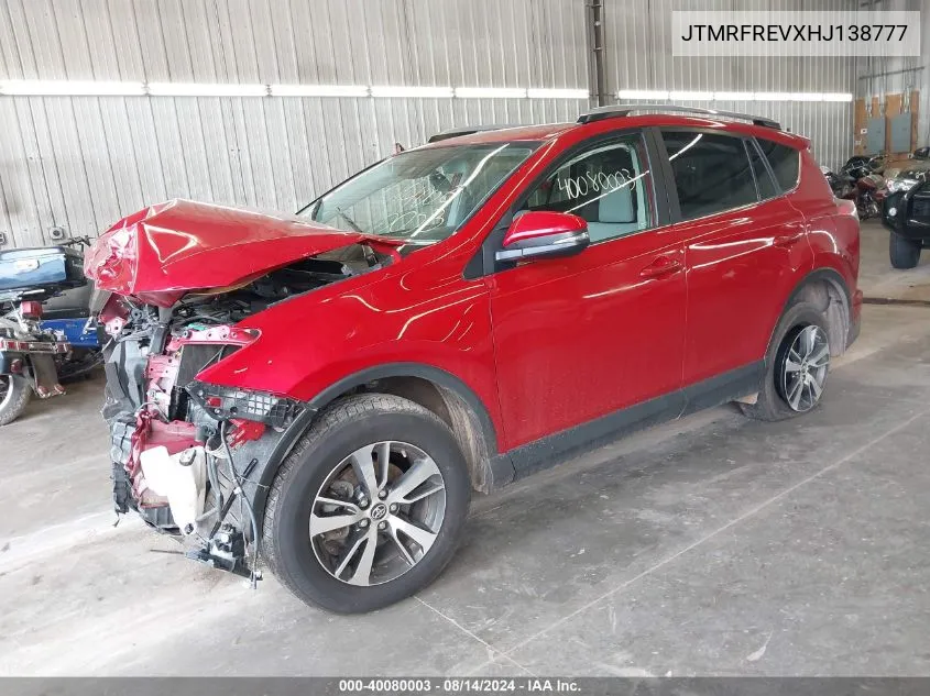 JTMRFREVXHJ138777 2017 Toyota Rav4 Xle