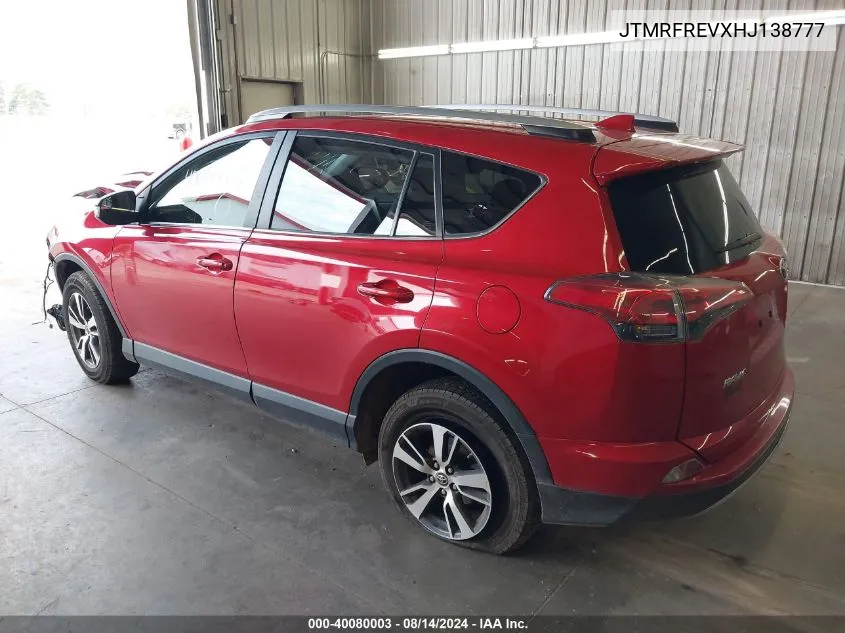 JTMRFREVXHJ138777 2017 Toyota Rav4 Xle