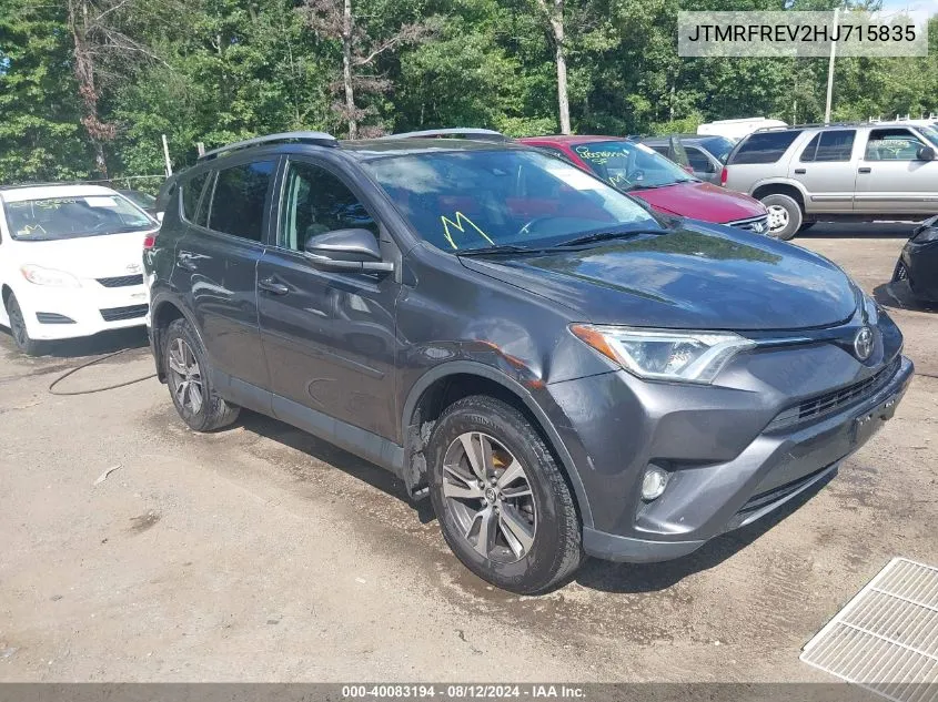 JTMRFREV2HJ715835 2017 Toyota Rav4 Xle