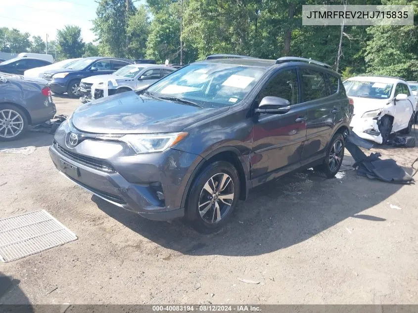 JTMRFREV2HJ715835 2017 Toyota Rav4 Xle