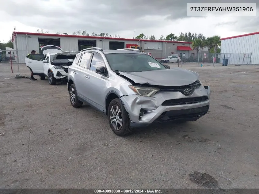 2017 Toyota Rav4 Le VIN: 2T3ZFREV6HW351906 Lot: 40093030