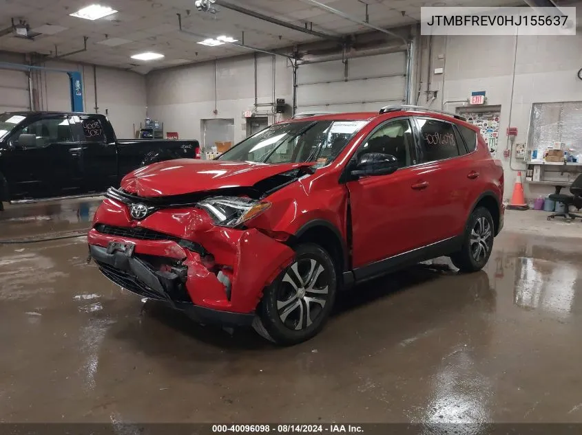 2017 Toyota Rav4 Le VIN: JTMBFREV0HJ155637 Lot: 40096098