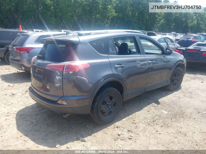 JTMBFREV3HJ704750 2017 Toyota Rav4 Le