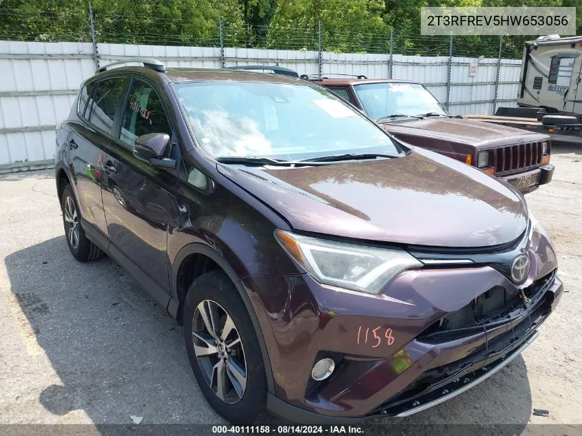 2017 Toyota Rav4 Xle VIN: 2T3RFREV5HW653056 Lot: 40111158