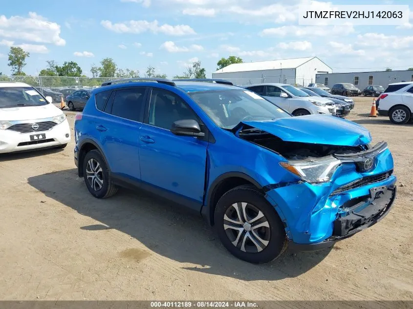 2017 Toyota Rav4 Le VIN: JTMZFREV2HJ142063 Lot: 40112189