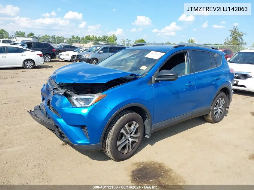 2017 Toyota Rav4 Le VIN: JTMZFREV2HJ142063 Lot: 40112189