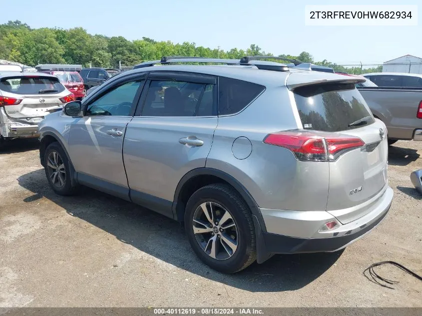 2017 Toyota Rav4 Xle VIN: 2T3RFREV0HW682934 Lot: 40112619