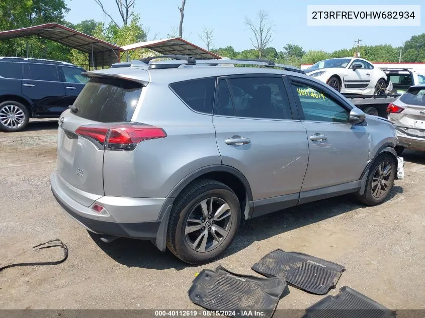 2017 Toyota Rav4 Xle VIN: 2T3RFREV0HW682934 Lot: 40112619