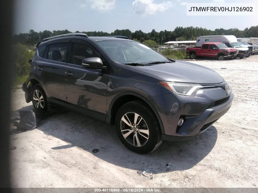 JTMWFREV0HJ126902 2017 Toyota Rav4 Xle