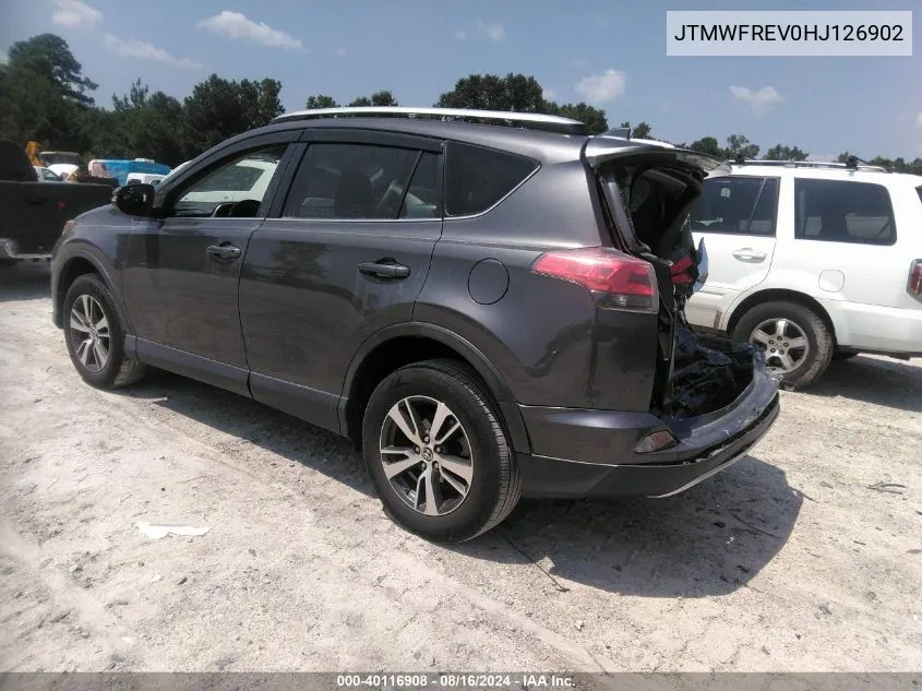 JTMWFREV0HJ126902 2017 Toyota Rav4 Xle