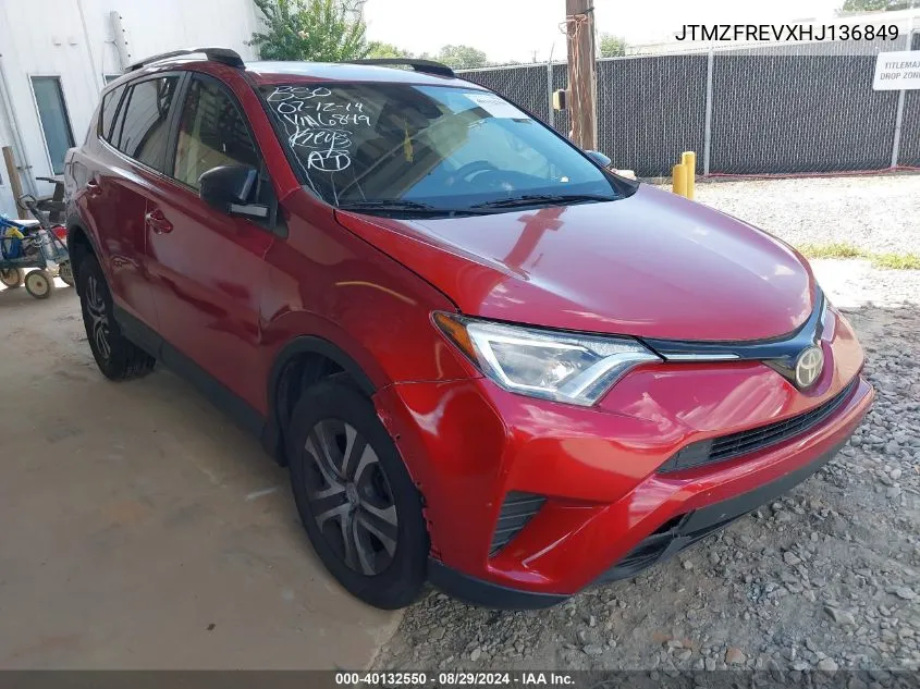 JTMZFREVXHJ136849 2017 Toyota Rav4 Le