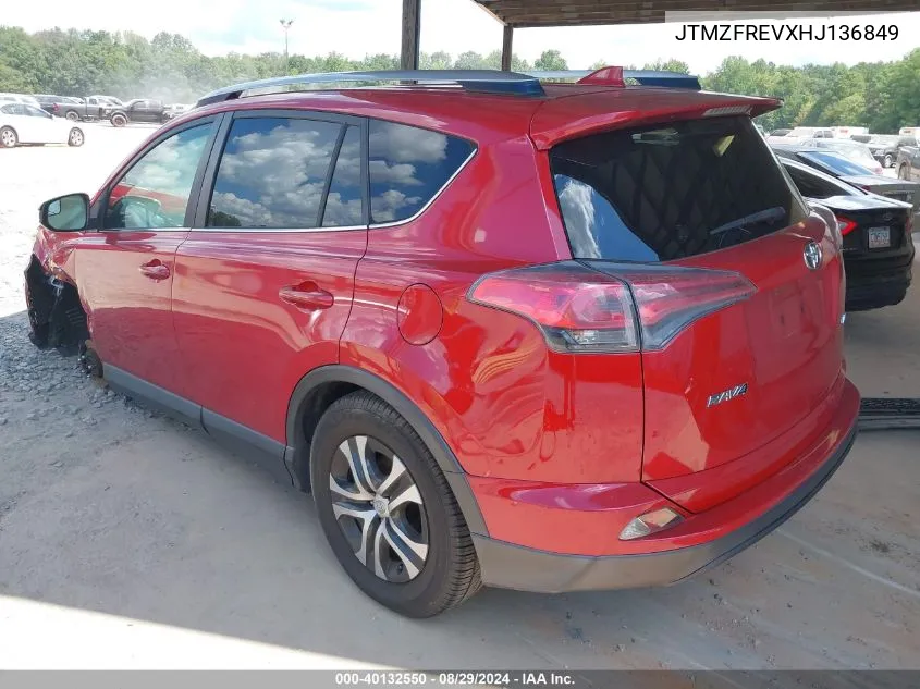 JTMZFREVXHJ136849 2017 Toyota Rav4 Le